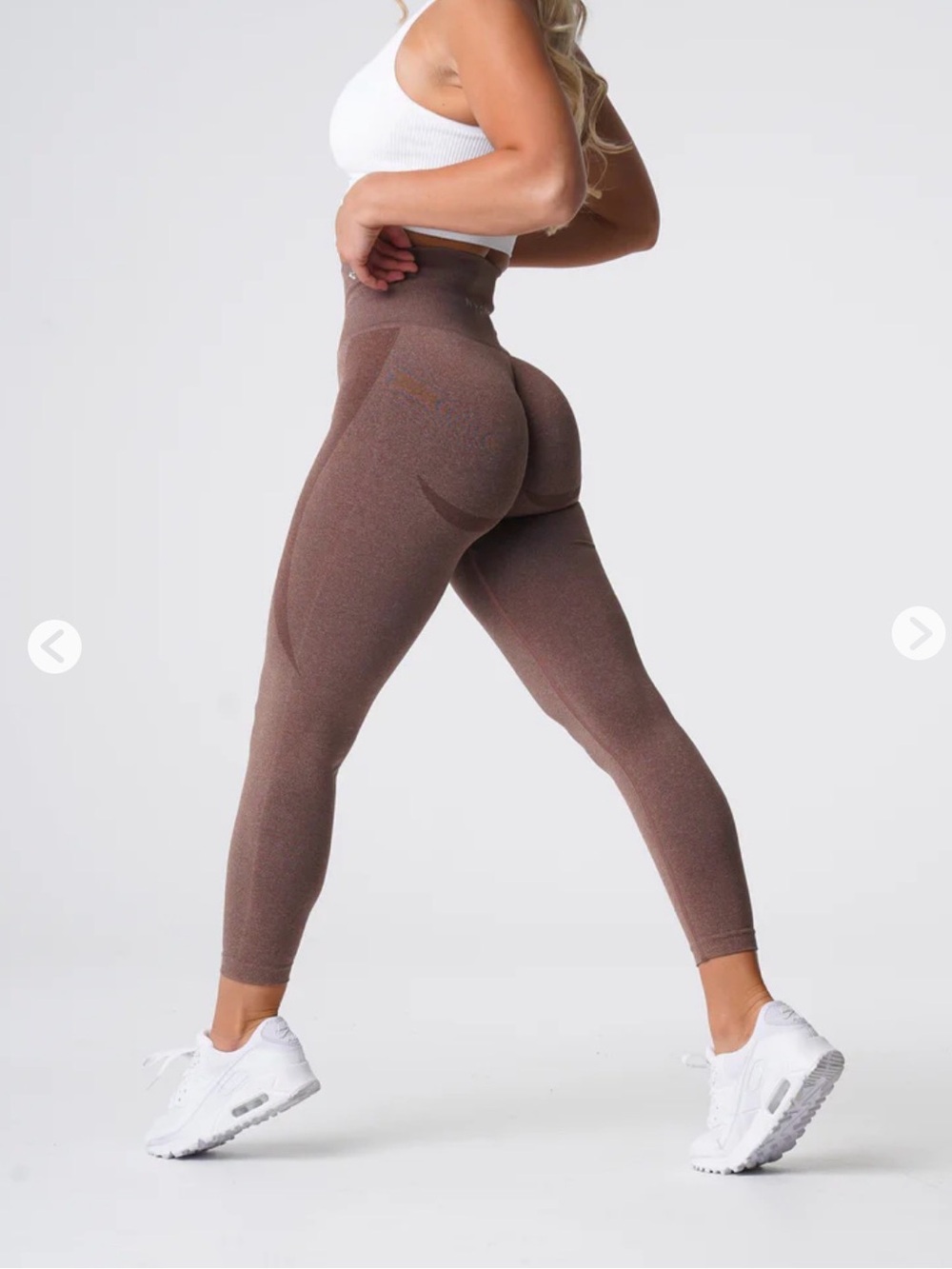 NVGTN High-Waist Sculpt Seamless Leggings in Brown